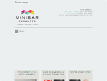 Tablet Screenshot of minibarproducts.com